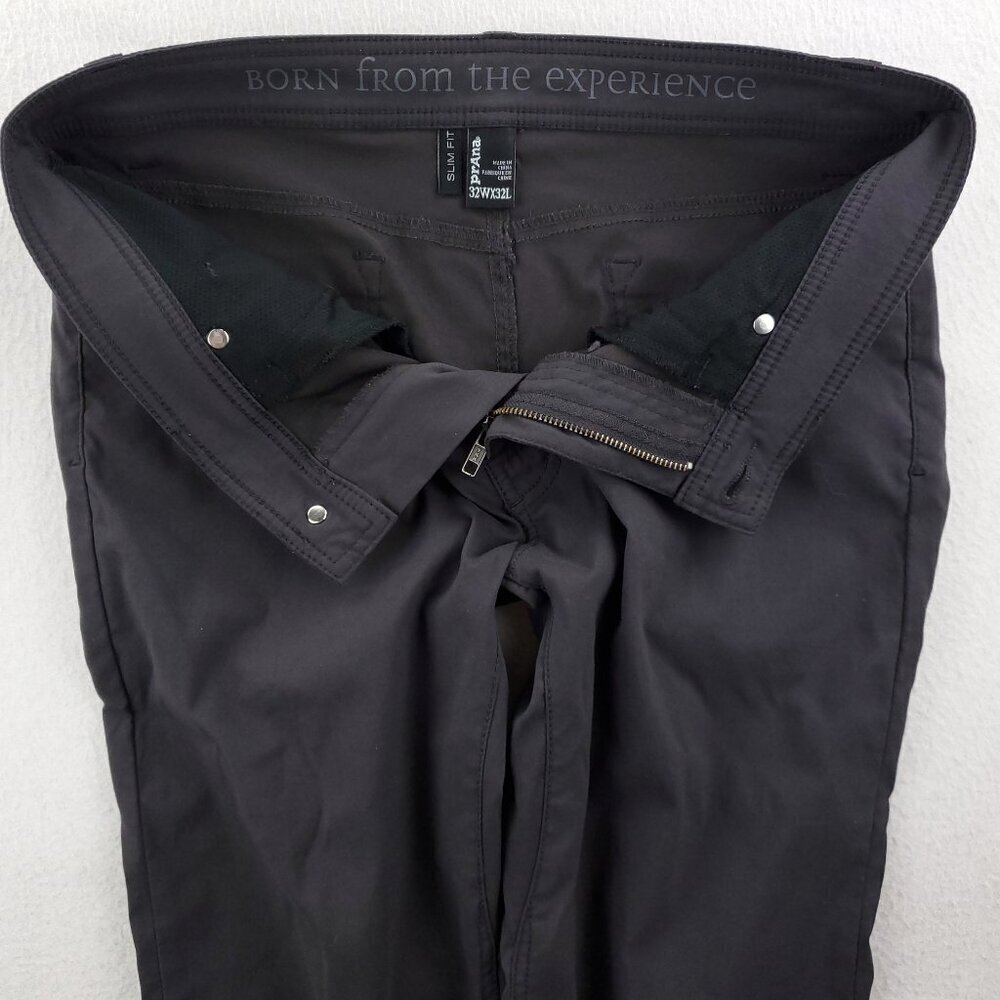prAna Brion Pants Slim Fit Stretch Hiking UPF 50+ Men's "32x32" Actual 34x29 - Picture 8 of 11